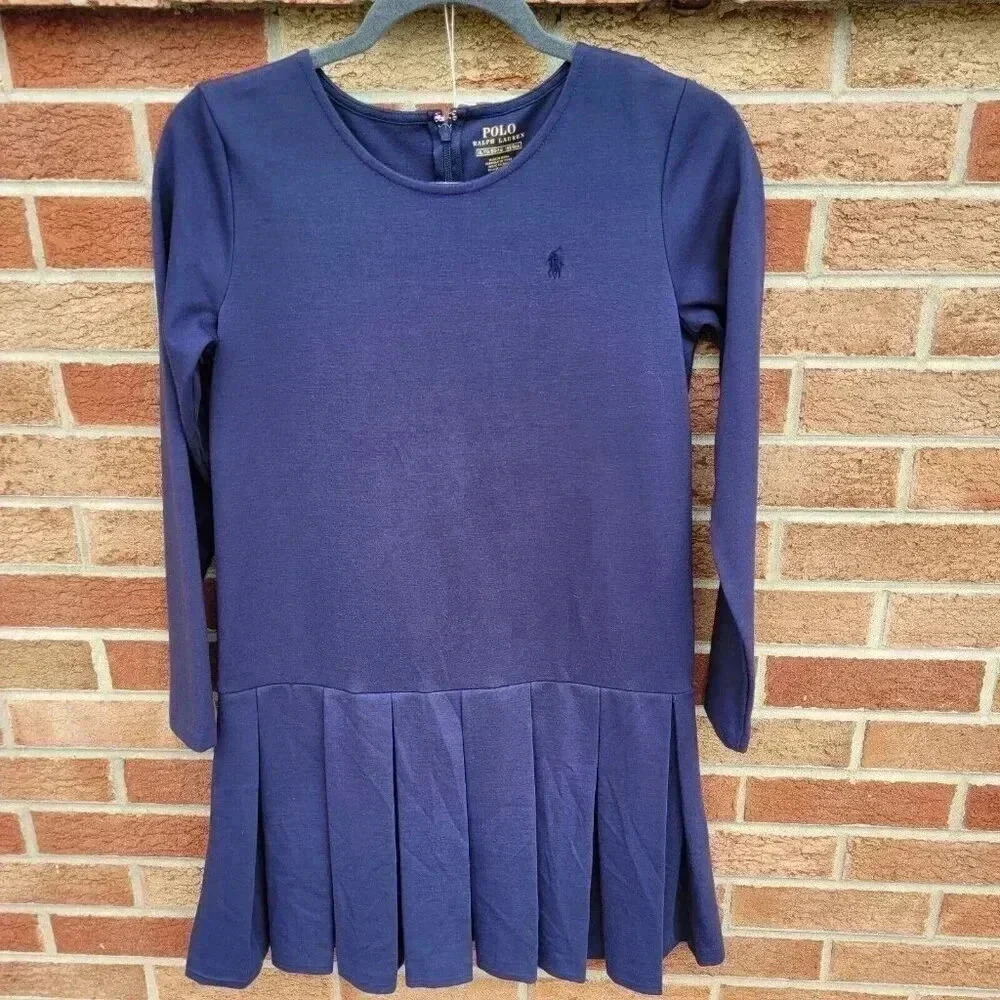 Polo Ralph Lauren Dress Girls Size XL Navy Blue Uniform Private School